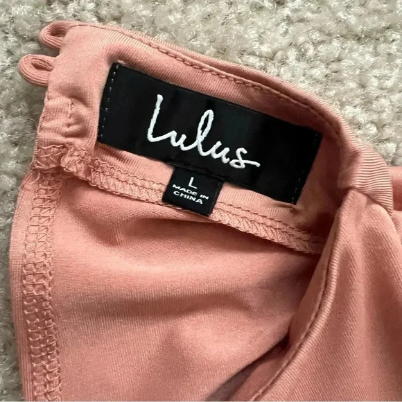 Lulus Bodysuit “NWT” Peach Women’s Size Large Style# VT2950 - Picture 8 of 16